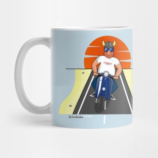 Vikingo Moderno Retro Scooter Mug